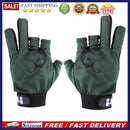 1 Pair Skidproof Half Finger Cycling Fishing Anti-Slip Glove(Green)