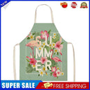Kitchen Linen Apron Summer Flamingo Home Cooking Baking Bib Chef Accessories