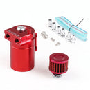 Durable Car Baffled Oil Catch Can Tank with Air Filter Hose Fuel Trap Reservoir
