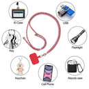 Universal Mobile Phone Lanyard Cellphone Rope (Red Rainbow + Scarlet Card) Newly