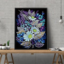 Flower Kit Luminous Art 5D DIY Part Special Shape Drill Picture Diamond Pai