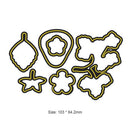 Strawberry Leaf Flower Cutting Die Embossing Stencil Card for Album DIY (A)