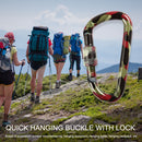 Fast Hang Buckle D-Ring Keychain Clip Safety Lock Climbing Carabiner (A)