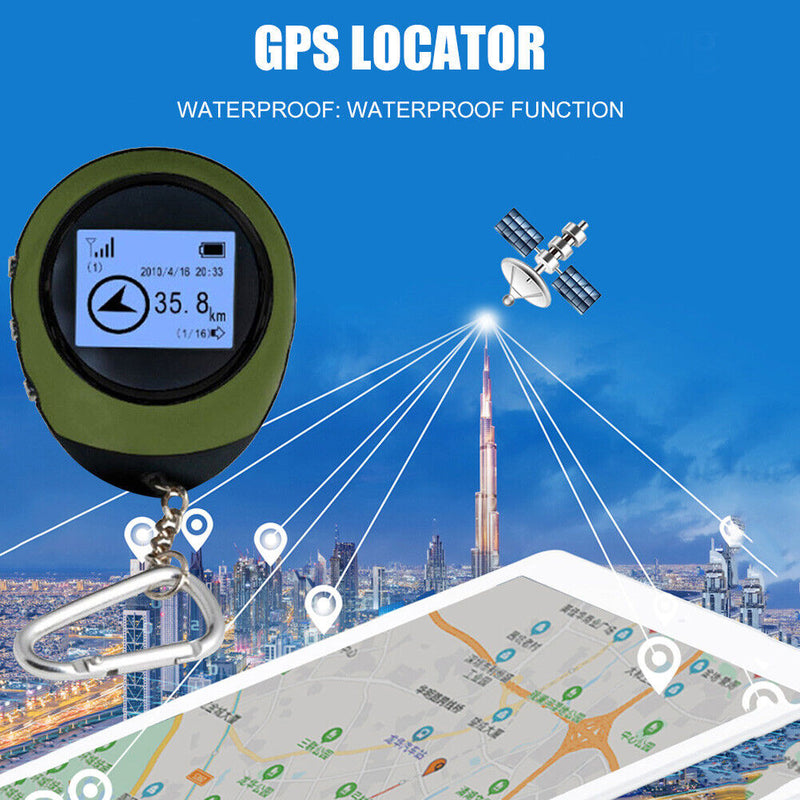 Portable Location Finder Tracker Tracking Recorder Handheld Positioner Comp