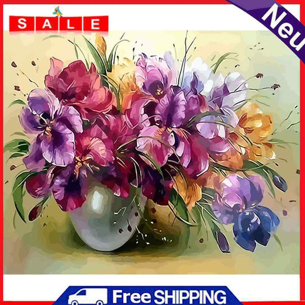DIY Digital Painting By Numbers Flower Picture Home Living Room Decor 40x50cm