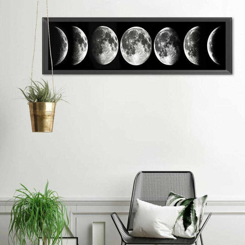 5D DIY Diamond Painting Full Square Drill Moon Phase Wall Decor Rhinestone Art
