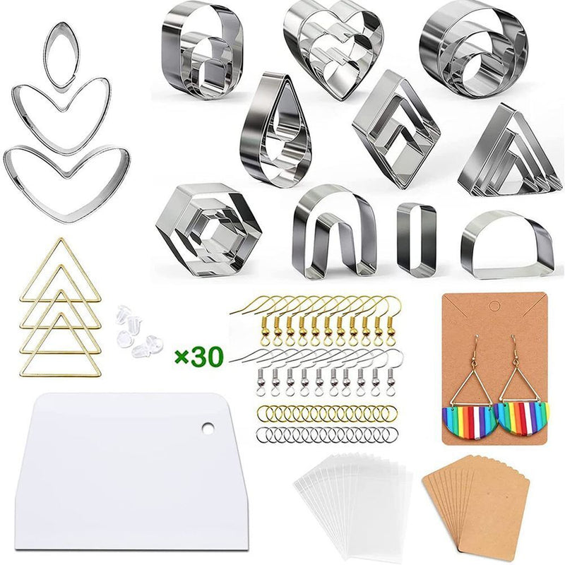 Earring Cards Baking Mould Earring Hooks Polymer Clay Cutters Earrings Cutters