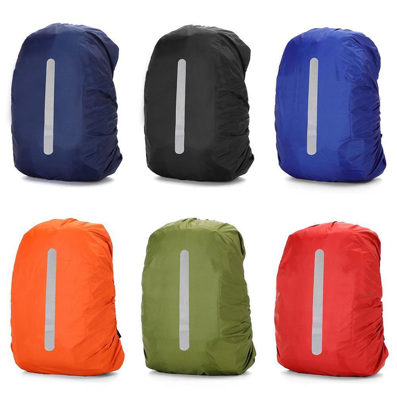 Reflective Waterproof Backpack Rain Cover Outdoor Protection Cover (Blue)
