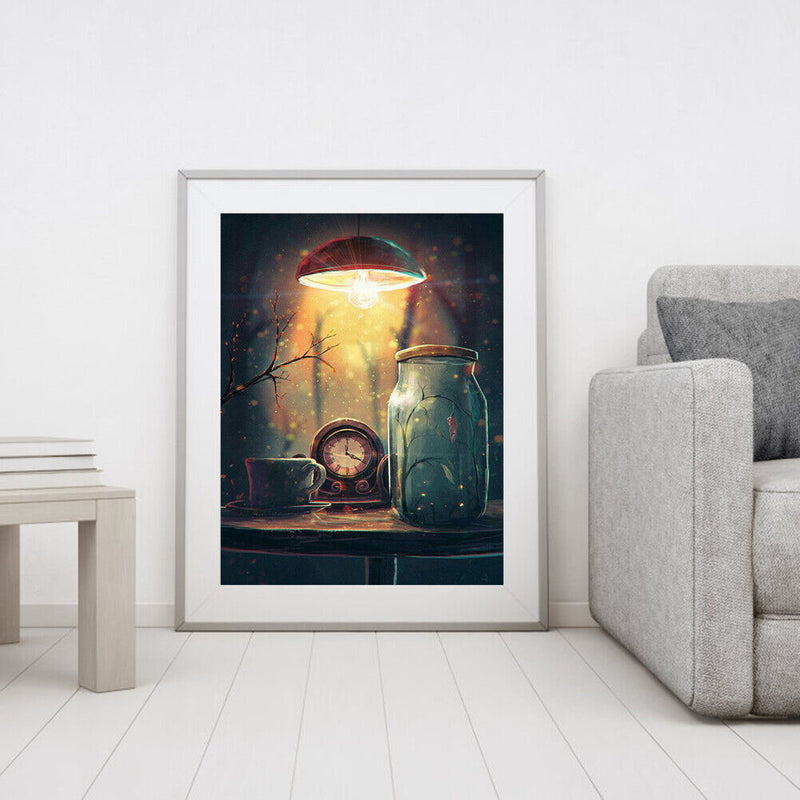 Time Under Light Oil Paint By Number Hand Painted Wall Art Craft Home Decoration