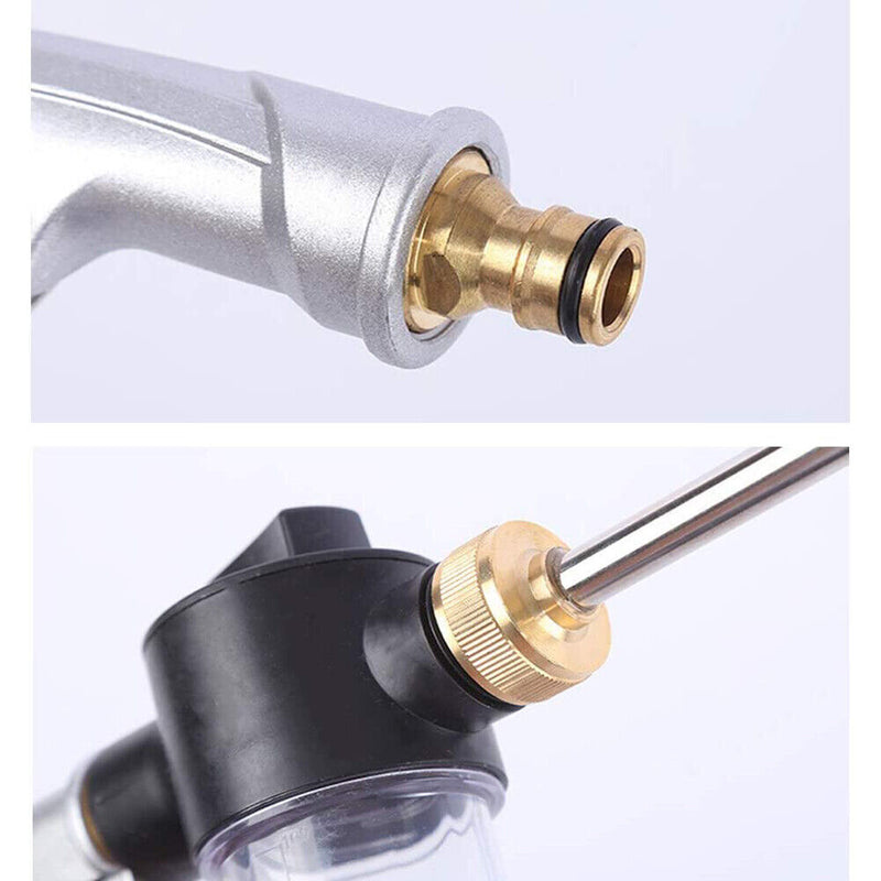High Pressure Water Spray Gun Metal Brass Nozzle Garden Hose Pipe Car Wash