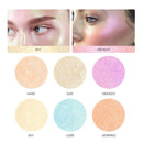 6 Colors Shimmer Glow Palette Face Makeup Bronzer Highlighter Blush Powder