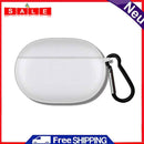 Transparent TPU Earbuds Case w/ Hook Protective Shell Dustproof Protector Cover