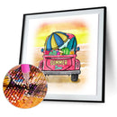 5D Diamond Painting Summer Car Full Round Rhinestone DIY Mosaic Kit Home Picture