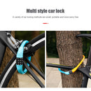 Bicycle Locks 4 Digit Password MTB Road Bike Security Cable Lock (Blue) Newly
