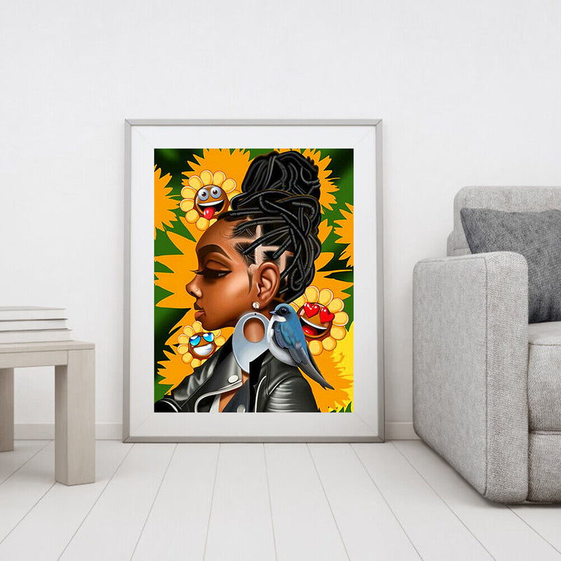 Painting By Numbers Acrylic Handmade Cool Girl Digital Picture Art Craft Decor
