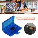 24 in 1 Hard Game Card Holder Storage Box w/ 2 TF Card Slots for Nintendo S