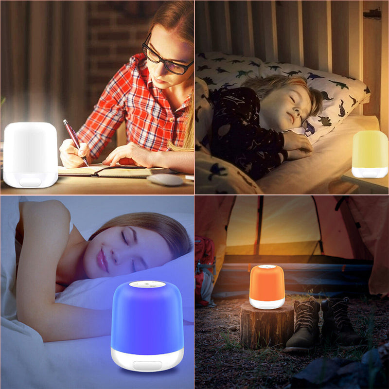 Night Lights, 7 Colors Change, Stepless Dimming, Bedside Lamp for Kids Bedrooms
