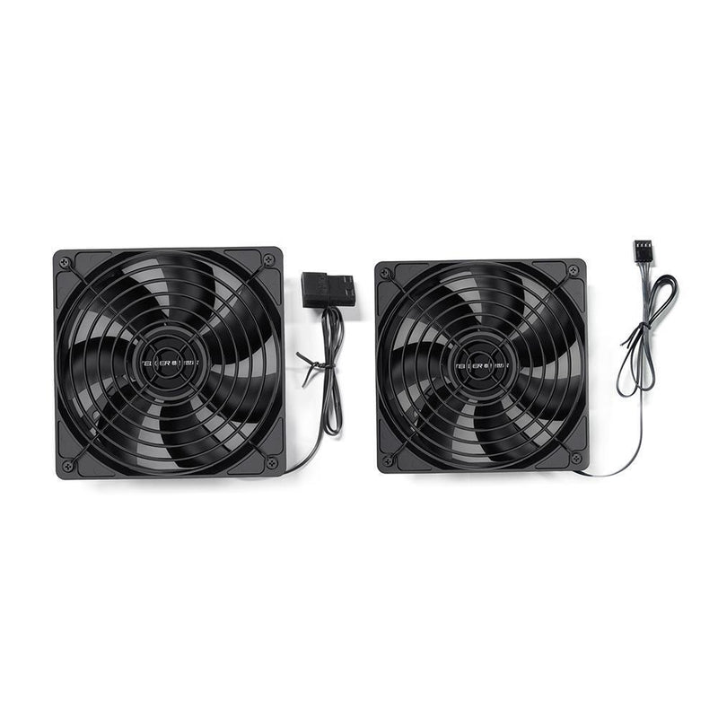 TEUCR Computer Case Fan (Fixed Speed with1 Large D Port and 1 Large 4Pin)