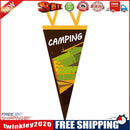 Camping Tent Bunting Pennant Outdoor Scene Layout Triangle Hanging Flag (C)