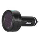 DF-01-TV 2IN1 Car Battery Monitor Voltmeter Thermometer Green Digit Display