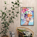 Flower Girl Oil Paint By Numbers Kits Canvas Picture Wall Art DIY Craft