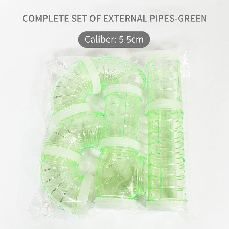 8pcs DIY Assembly Pipe Set Small Pet Hamster Sport Pipeline Training Tunnel Tool