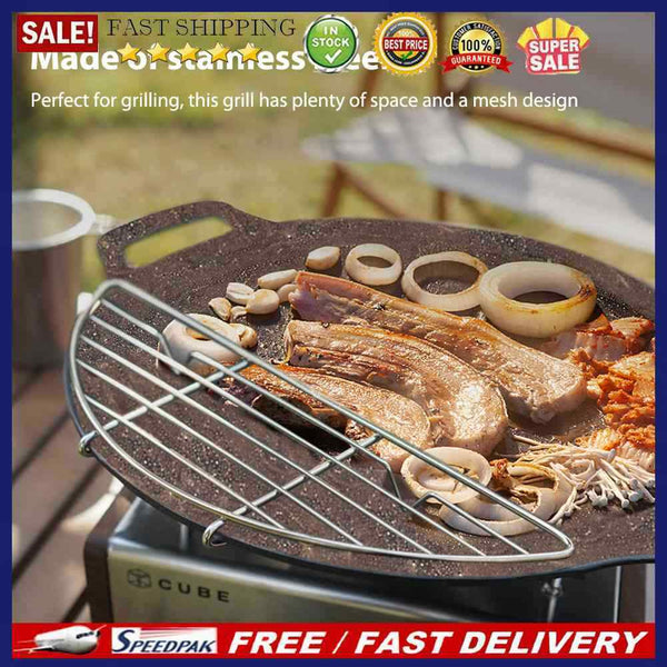 Baking Griddle Deformation Resistance Barbecue Grid for Outdoor Camping Tools
