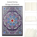 DIY Mandala Special Shaped Diamond Painting 50 Pages A5 Notebook Diary Book Gift