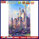 5D DIY Full Round Drill Diamond Paint Castle Mosaic Rhinestone Drawing Pict