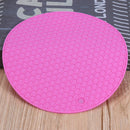 Silicone Honeycomb Non-slip Table Mat Insulation Placemat Cup Pad(Pink)