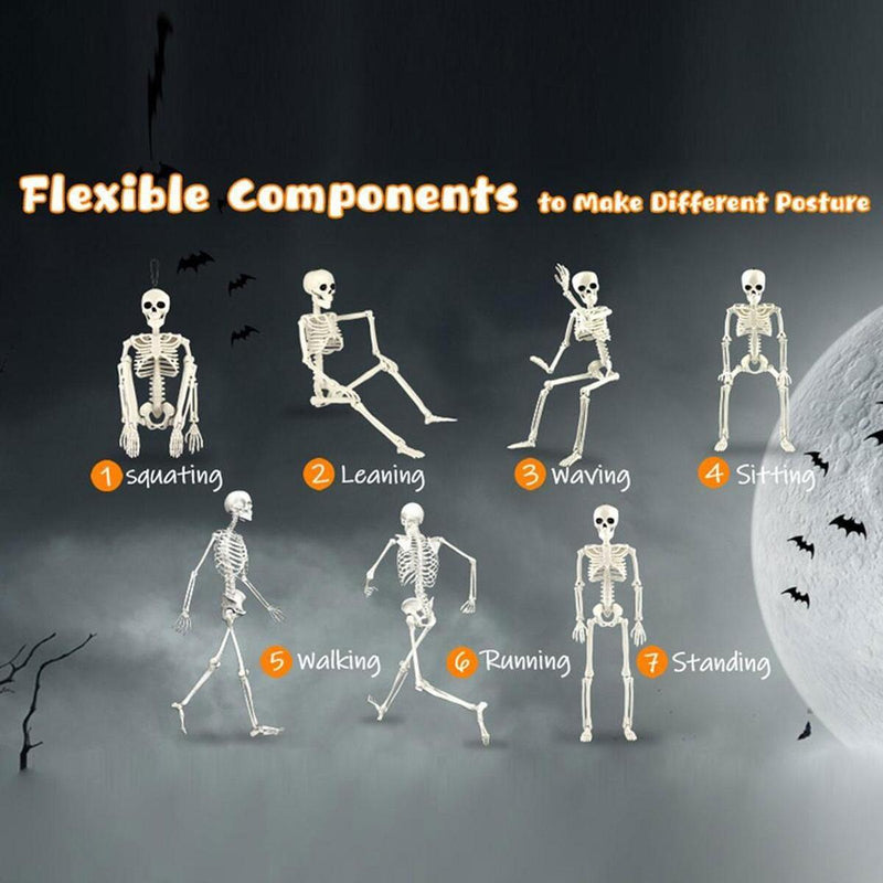 40cm Halloween Human Skeleton Halloween Garden Decoration Ornament`