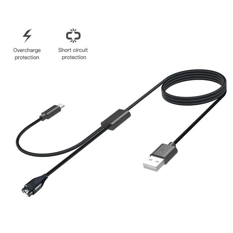 Smart Watch 2 in 1 USB-C PD Fast Charger Cable for Garmin 7 7S 6X 5S Venu2