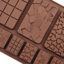 Baking Accessories Silicone Block Moulds Waffle Chocolate Molds 9 cavity