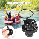 2pcs Air Valve Nozzle Caps for Inflatable Boat Kayak Raft Mattress Airbed