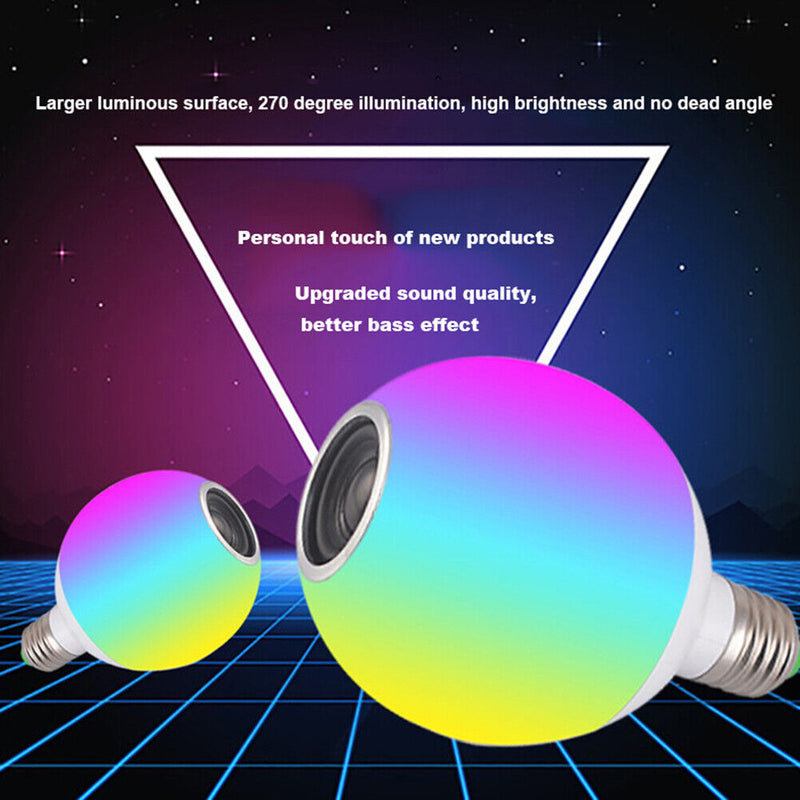 40W LED Ball Light Bluetooth-compatible Music RGB Colorful Light E27 Bulb C