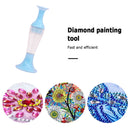 Flower Pot 5D Diamond Painting Point Drill Pen DIY Crafts (no Drill Blue) Newly