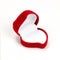 Gift Storage Engagement Jewelry Box Wedding Ring Box Red Heart Velvet Ring Box