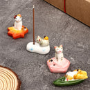Home Cartoon Cat Decoration Ceramic Incense Plug Incense Holder Incense Burners