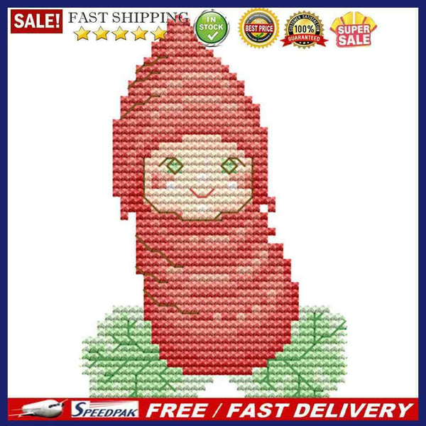 Cute Vegetable Series DIY Canvas 14CT Stamped Kit Print Embroidery Cross Stit