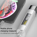 LED Powerful Torch Outdoor Emergency Waterproof 4 Gears Flashlight (Grey)