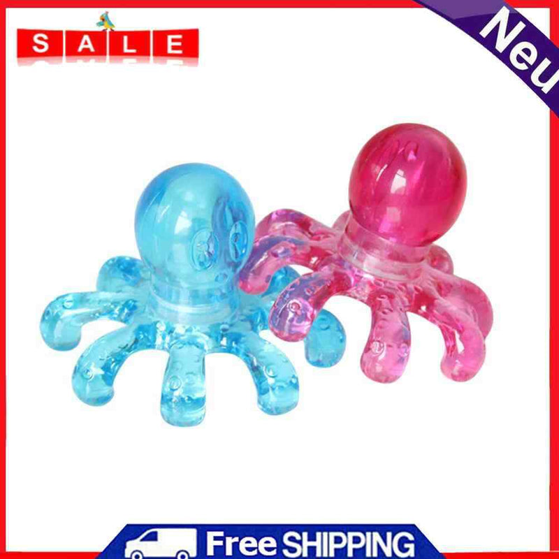 Portable Crystal Octopus Massager Cell Phone Claw Massage for Relaxing Head Neck