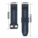 Silicone Band for Garmin Fenix 6X 5X 3 D2 Tactix Bravo (Midnight Blue) Newly