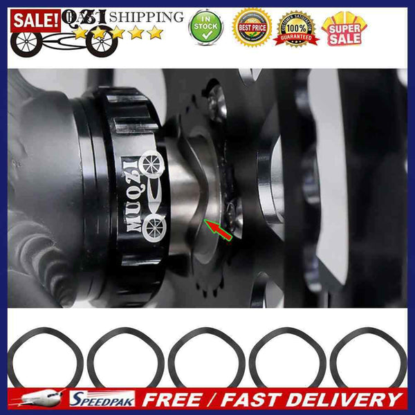 5pcs Crankset Bottom Spacer Lightweight Crank Washer Cycling Part Accessories