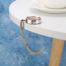 Portable Metal Foldable Bag Hook Handbag Holder Purse Hanger (CAFR03 Red)