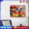 Black Cat and Pumpkin Oil Paint By Numbers Kit Frameless Drawing Picture
