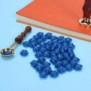 100pcs Five-Pointed Star Stamp Paint Wax Envelope Sealing Wax(Dark Blue) Newly