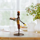 Creative Retro Metal Candle Holder Home Romantic Candlestick Ornaments (D) Newly