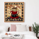 Diamond Embroidery Painting DIY Retro Coffee Full Drill Cross Stitch Kit