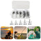 50pcs High Carbon Steel Barbed 3-Claw Fishing Hooks Set Lure Triple Fishhoo