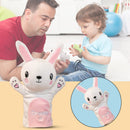 Animal Open Mouth Parent-Child Interaction Hand Puppet Toys (White Rabbit)
